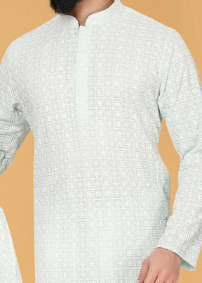 2 PC Multicolor Georgette Father And Son Combo
