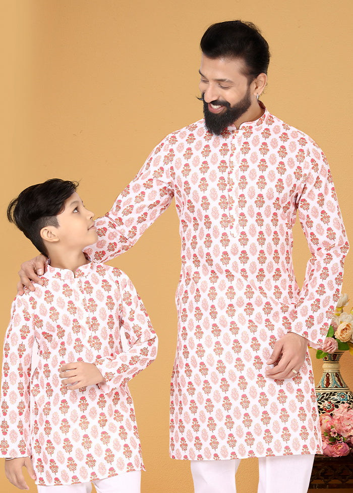 2 PC Multicolor Cotton Father And Son Combo