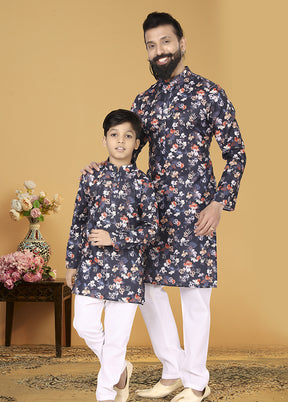 2 PC Multicolor Cotton Father And Son Combo