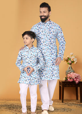 2 PC Multicolor Cotton Father And Son Combo