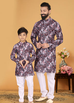 2 PC Multicolor Cotton Father And Son Combo