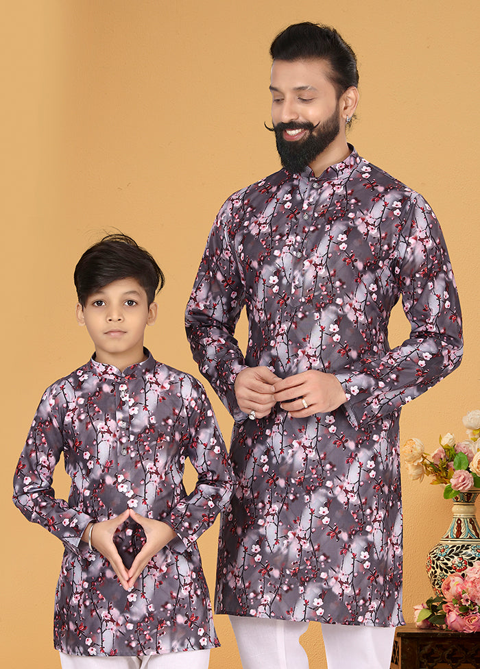 2 PC Multicolor Cotton Father And Son Combo