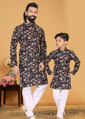 2 PC Multicolor Cotton Father And Son Combo
