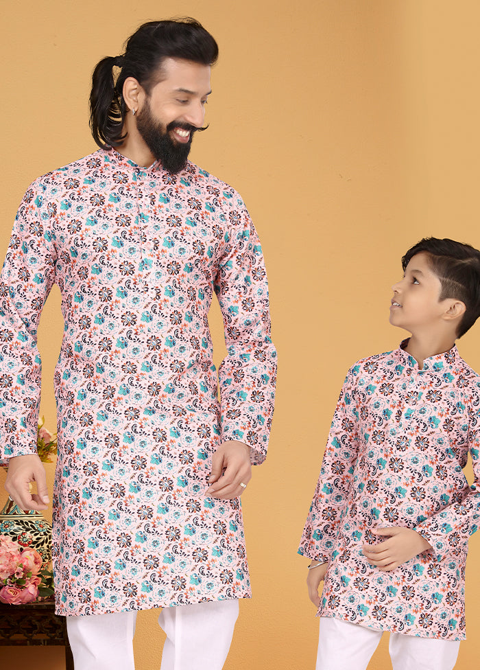 2 PC Multicolor Cotton Father And Son Combo