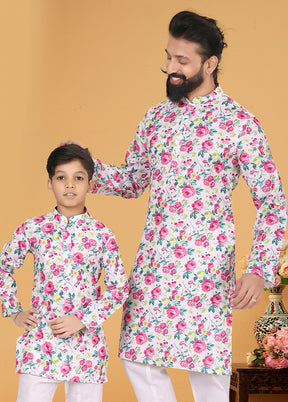 2 PC Multicolor Cotton Father And Son Combo