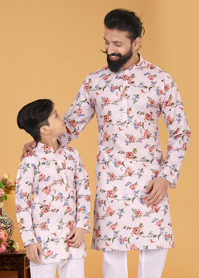 2 PC Multicolor Cotton Father And Son Combo