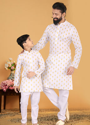 2 PC Multicolor Cotton Father And Son Combo