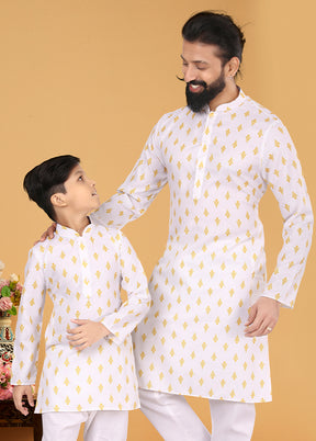 2 PC Multicolor Cotton Father And Son Combo