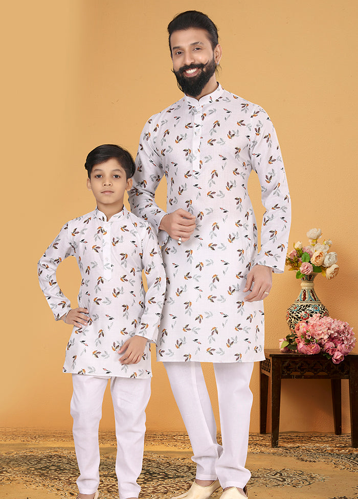 2 PC Multicolor Cotton Father And Son Combo