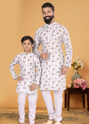 2 PC Multicolor Cotton Father And Son Combo