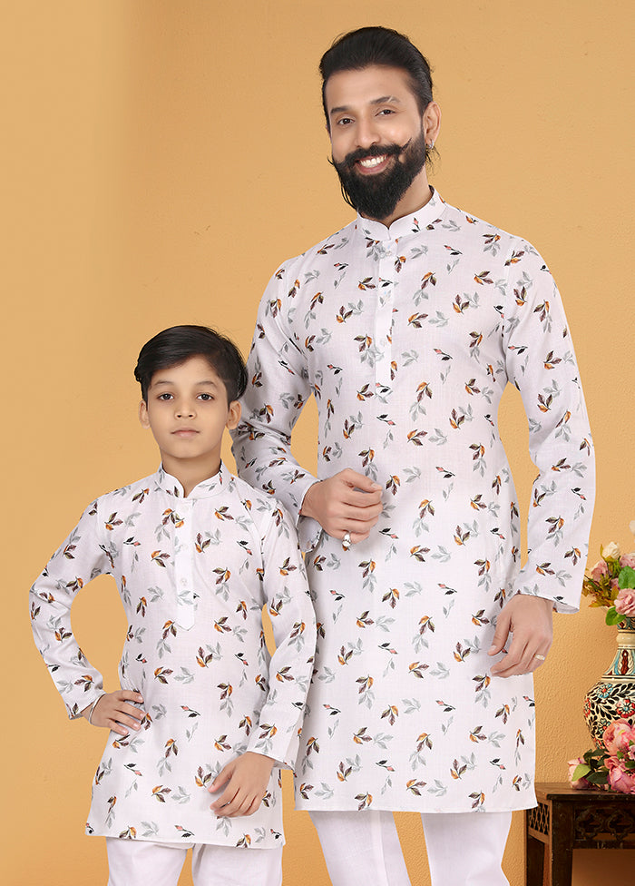 2 PC Multicolor Cotton Father And Son Combo
