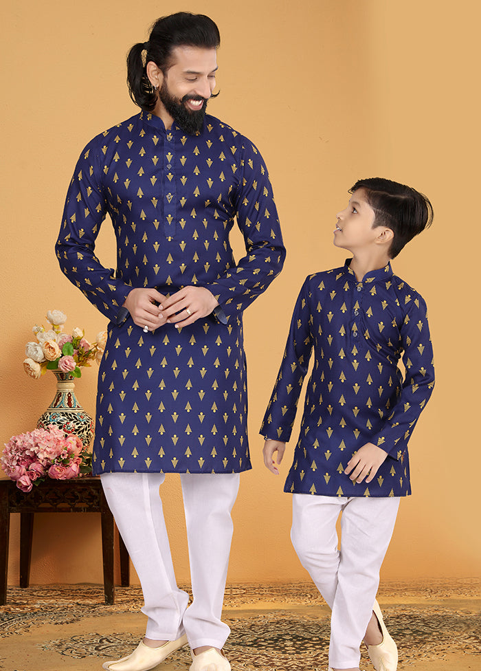 2 PC Multicolor Cotton Father And Son Combo