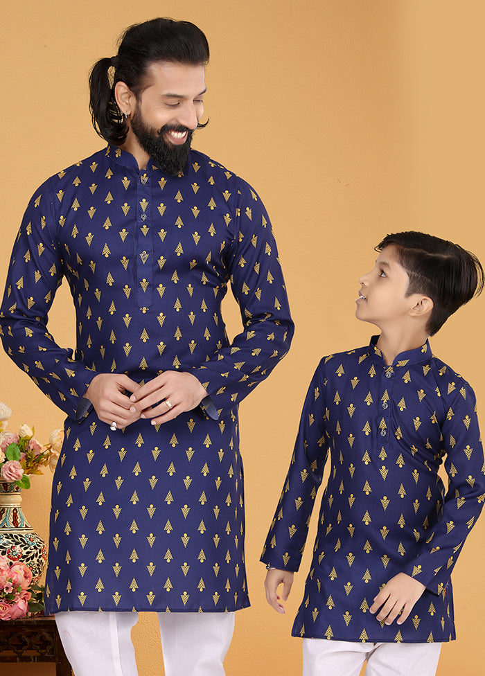 2 PC Multicolor Cotton Father And Son Combo
