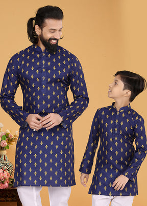 2 PC Multicolor Cotton Father And Son Combo
