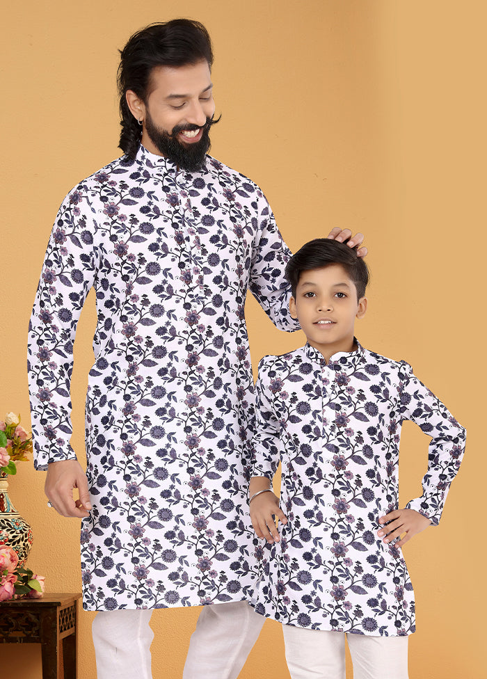 2 PC Multicolor Cotton Father And Son Combo