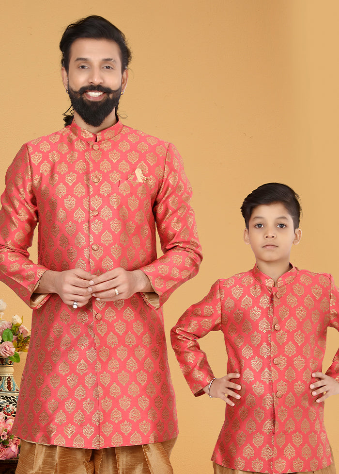 2 PC Multicolor Silk Father And Son Combo
