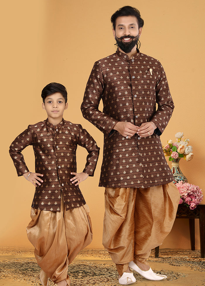 2 PC Multicolor Silk Father And Son Combo