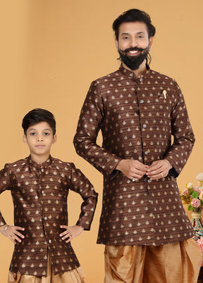 2 PC Multicolor Silk Father And Son Combo