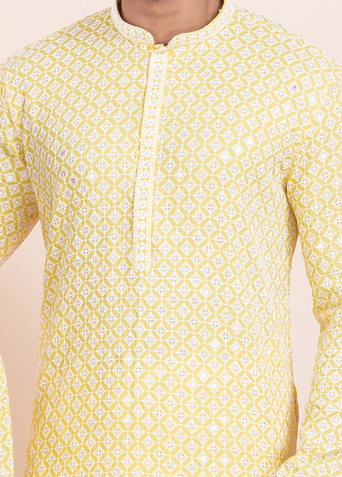 2 PC Yellow Silk Father And Son Combo