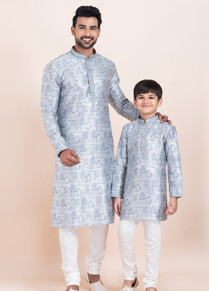2 PC Multicolor Silk Father And Son Combo