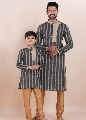 2 PC Multicolor Cotton Father And Son Combo