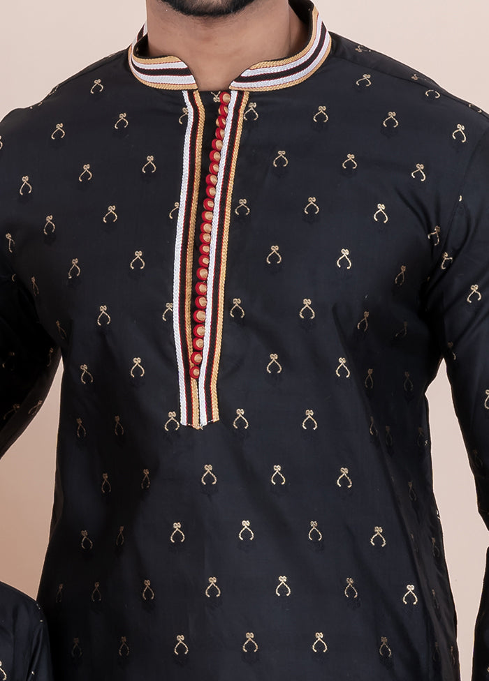 2 PC Black Cotton Father And Son Combo