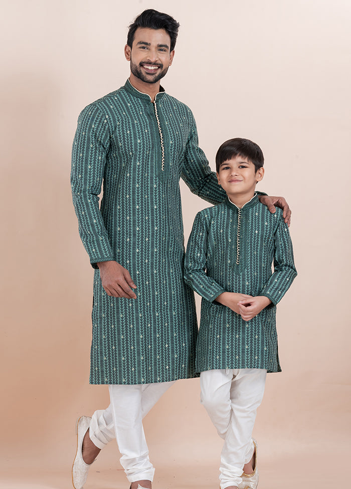 2 PC Multicolor Silk Father And Son Combo
