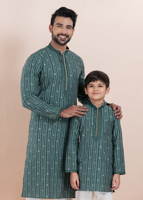 2 PC Multicolor Silk Father And Son Combo