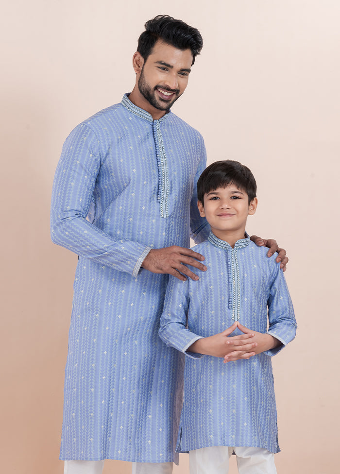 2 PC Multicolor Silk Father And Son Combo