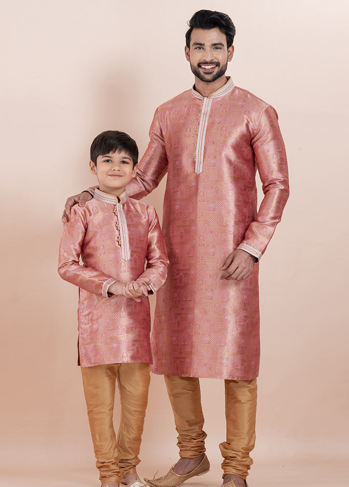 2 PC Multicolor Silk Father And Son Combo