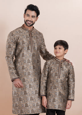 2 PC Multicolor Silk Father And Son Combo