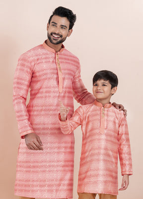 2 PC Multicolor Cotton Father And Son Combo