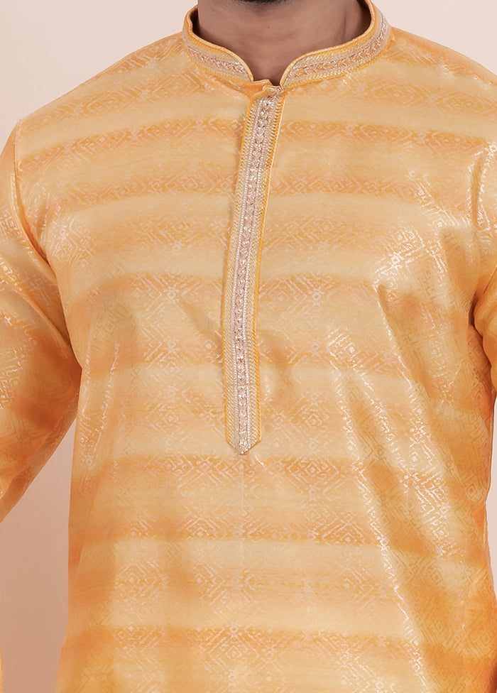 2 PC Orange Cotton Father And Son Combo