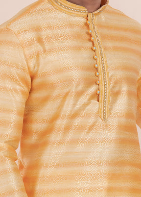 2 PC Orange Cotton Father And Son Combo