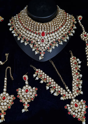 Red Alloy Jewellery Set