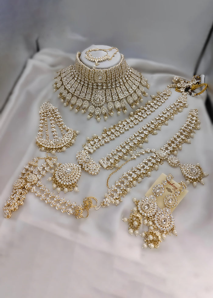 White Alloy Jewellery Set