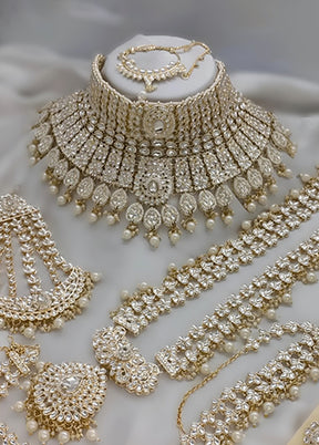 White Alloy Jewellery Set