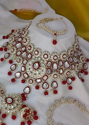 Red Alloy Jewellery Set