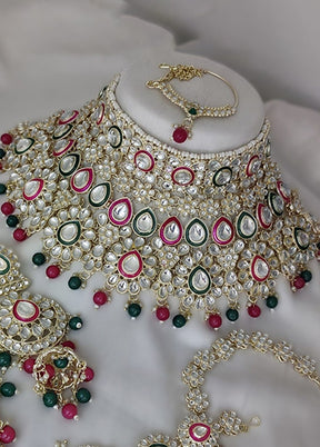 Pink Alloy Jewellery Set