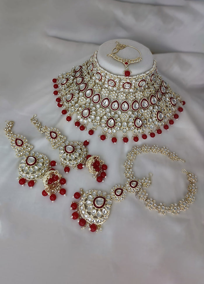 Red Alloy Jewellery Set