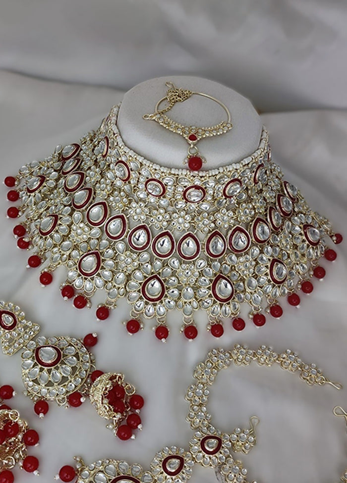 Red Alloy Jewellery Set