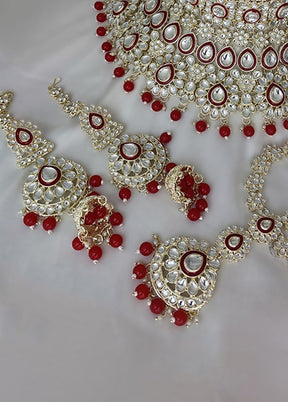 Red Alloy Jewellery Set