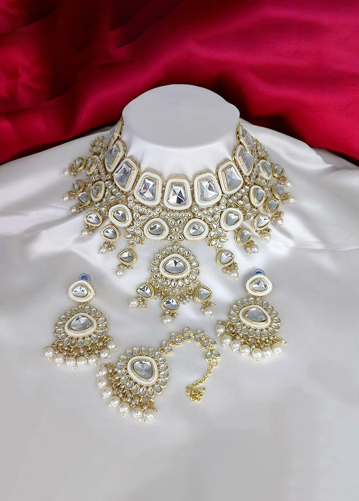 White Alloy Jewellery Set
