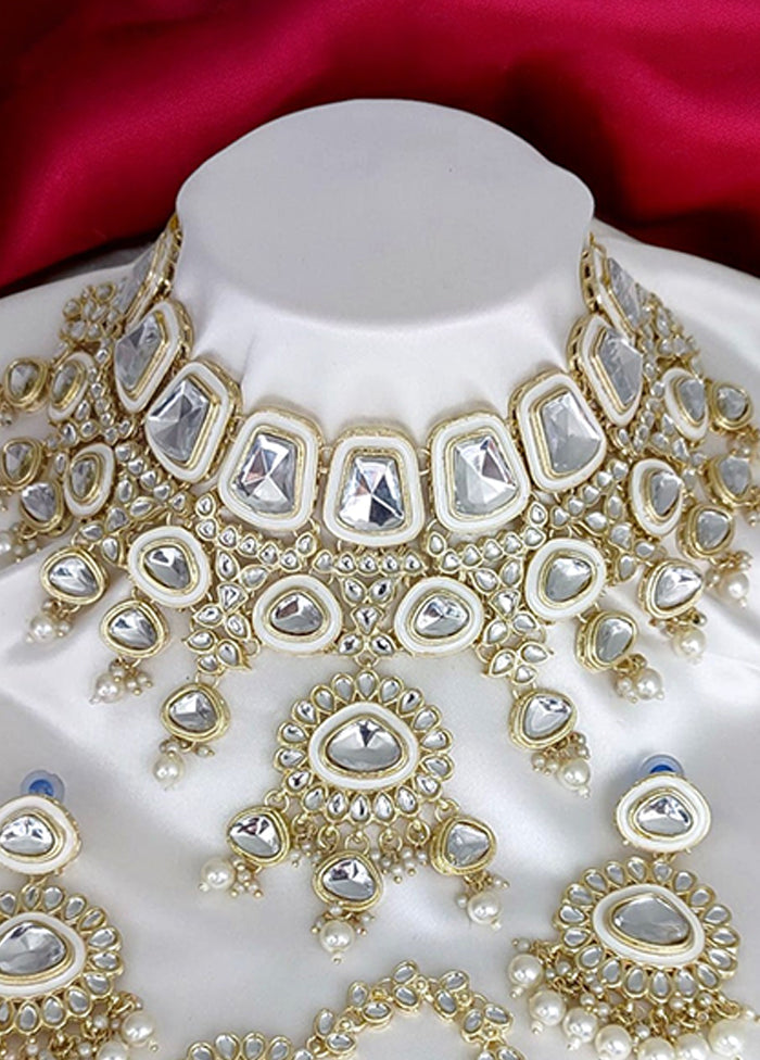White Alloy Jewellery Set