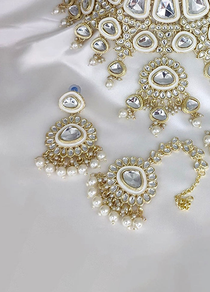 White Alloy Jewellery Set