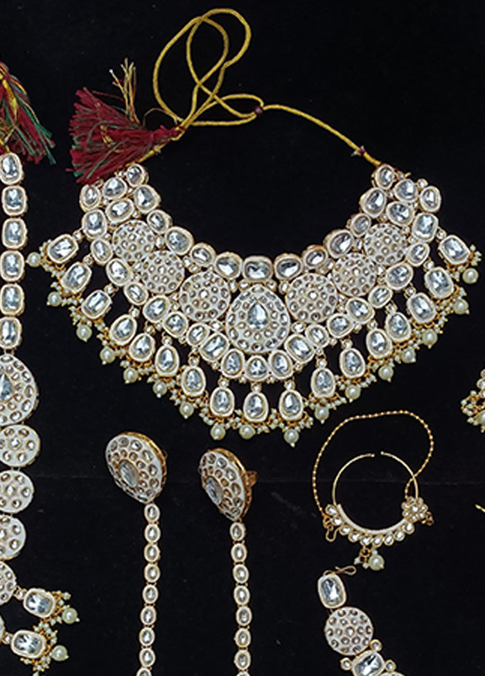 White Alloy Jewellery Set