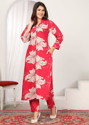 2 Pc Red Silk Cord Set