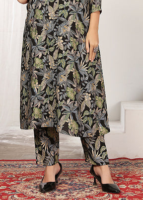 2 Pc Black Silk Cord Set