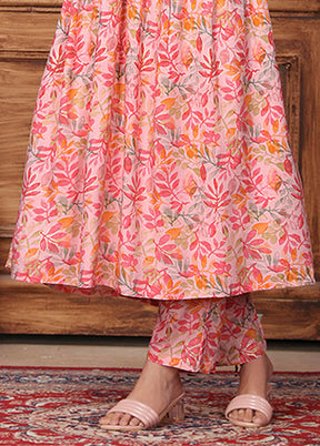 2 Pc Peach Silk Cord Set