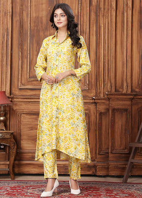 2 Pc Yellow Silk Cord Set